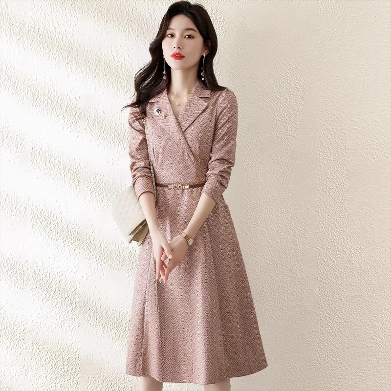 喜婆婆婚宴连衣裙女秋装2025新款轻奢高级感妈妈结婚礼服十三行裙