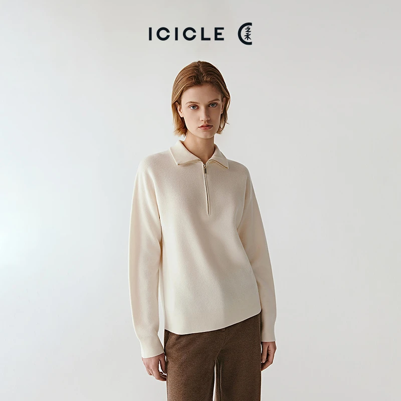 【11.26】ICICLE之禾25冬新品强缩环保养殖羊毛套头针织衫0918