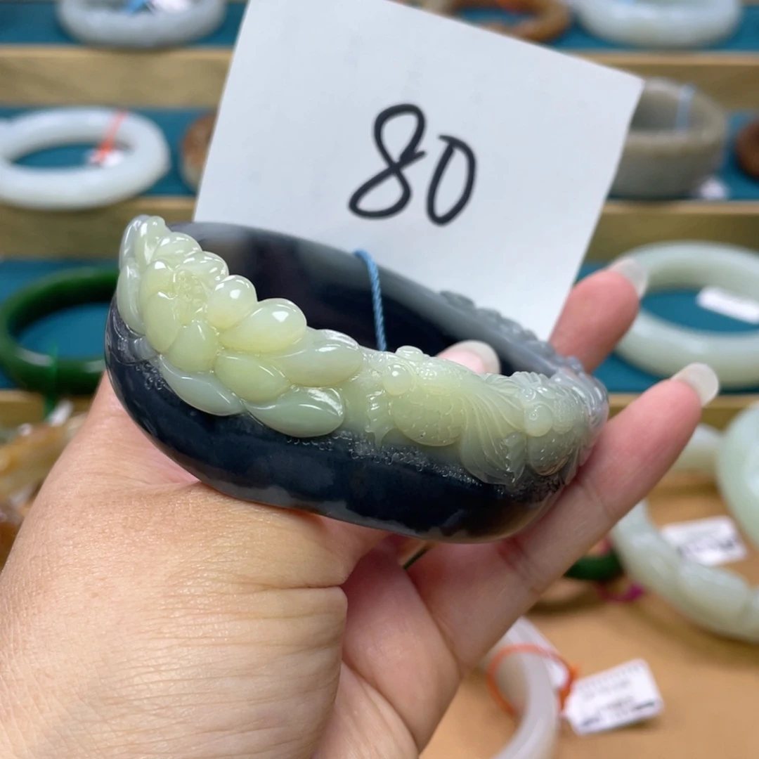 未镶嵌手镯和田玉圈口59