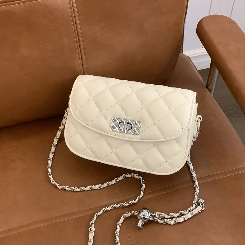 小香风金球包包高级感女包菱格链条包2025新款单肩斜挎包迷你小包