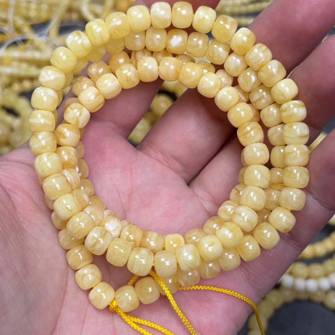 未镶嵌蜜蜡裸石蜜蜡佛珠6.8mm
