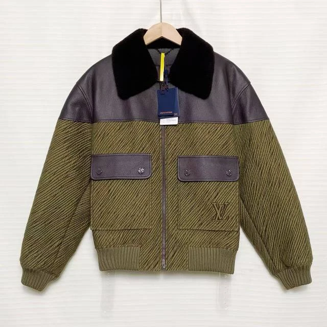 未使用 LouisVuitton/路易威登 lv做旧 拼接 外套/52码/XG-Y25893
