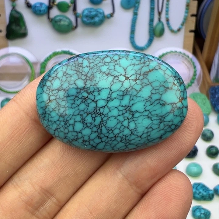 云盖高瓷乌兰花扁珠