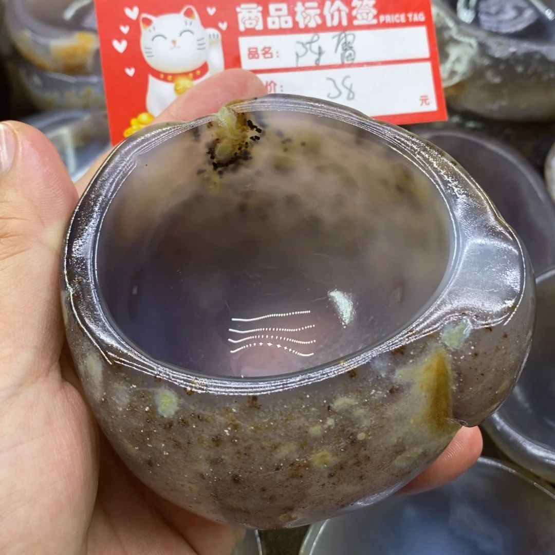 陈***雷玉原石手工制品石碗