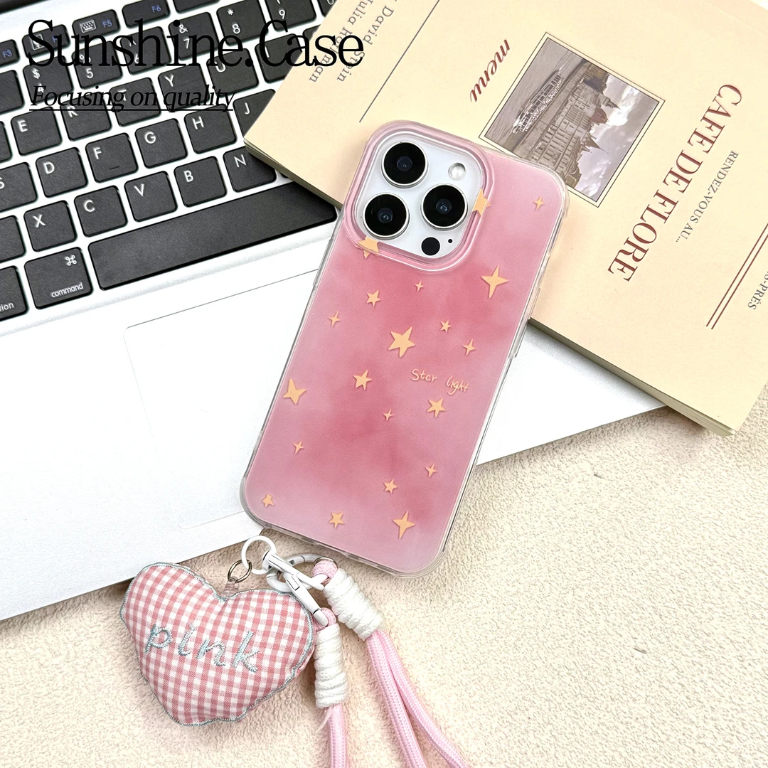 晕染星星IMD手机壳适用苹果华为vivo小米oppo女款iphone16/15