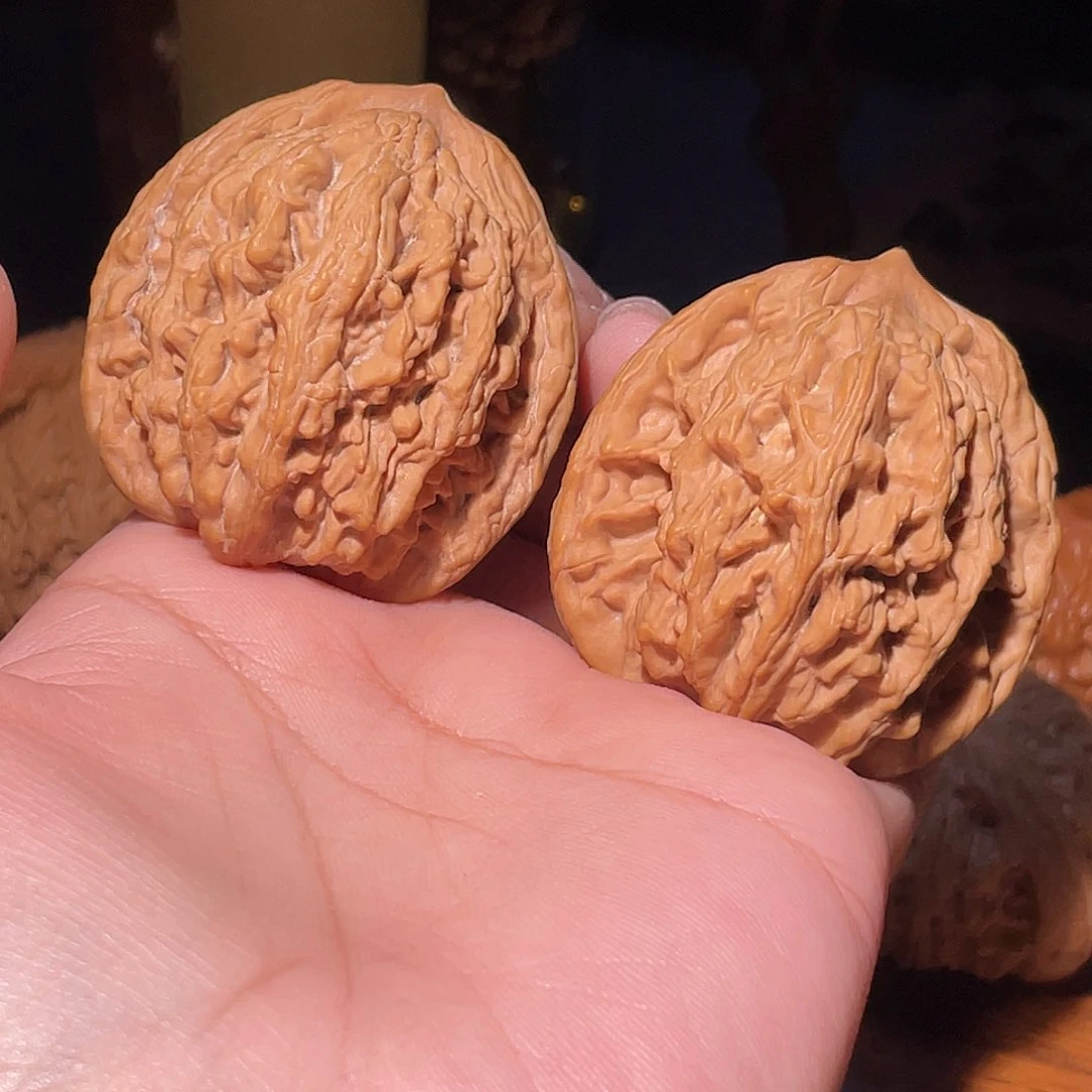 把件文玩核桃晚*虎头全品