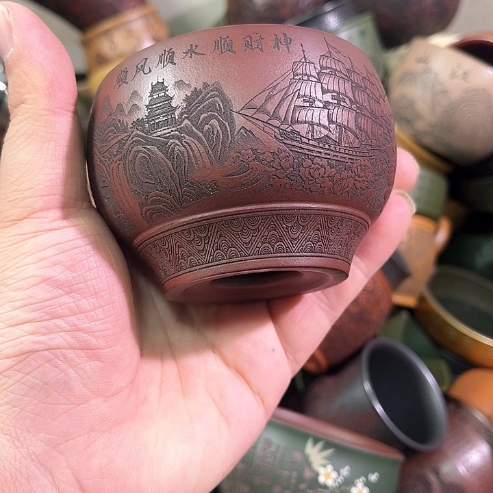 茶杯紫砂全手工紫砂主人杯