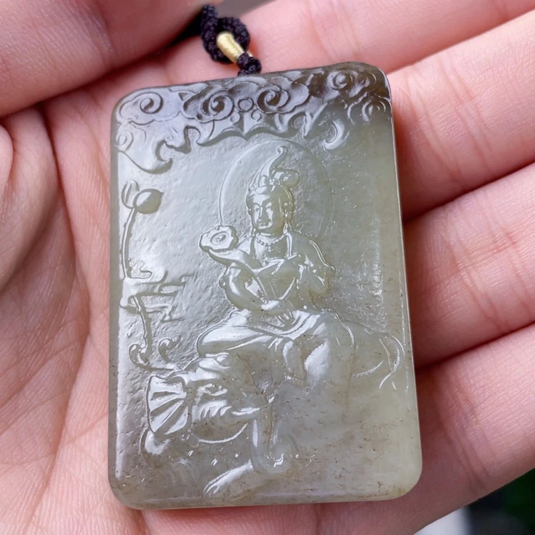 和田玉未镶嵌挂件