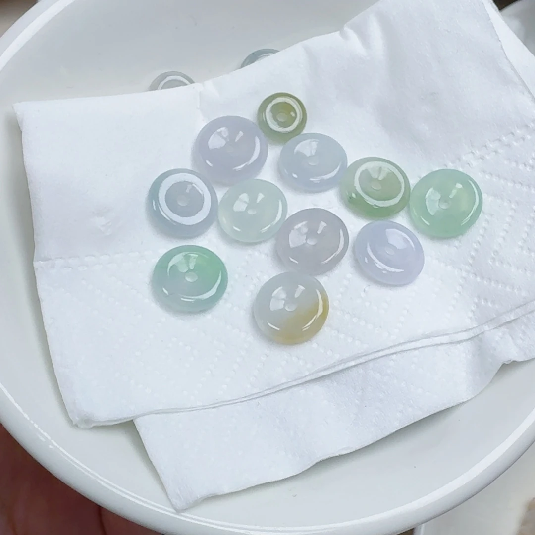 翡翠散珠平安扣一个可以选