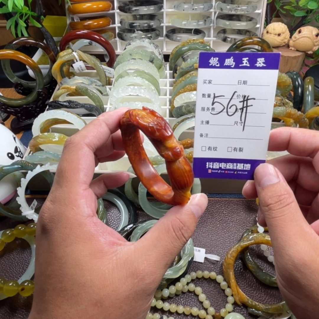未镶嵌蛇纹石玉手镯