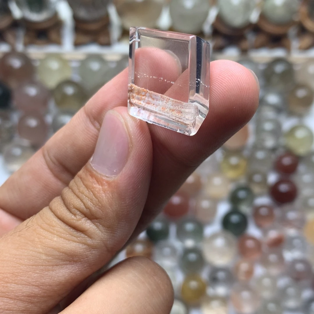 水晶珠宝半成品未镶嵌幽灵吊坠