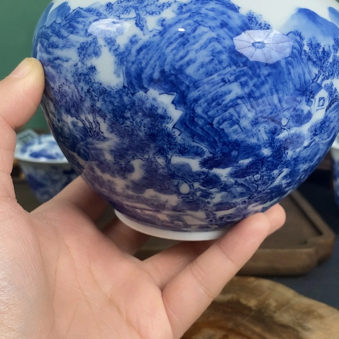 景德镇手绘茶器青花394