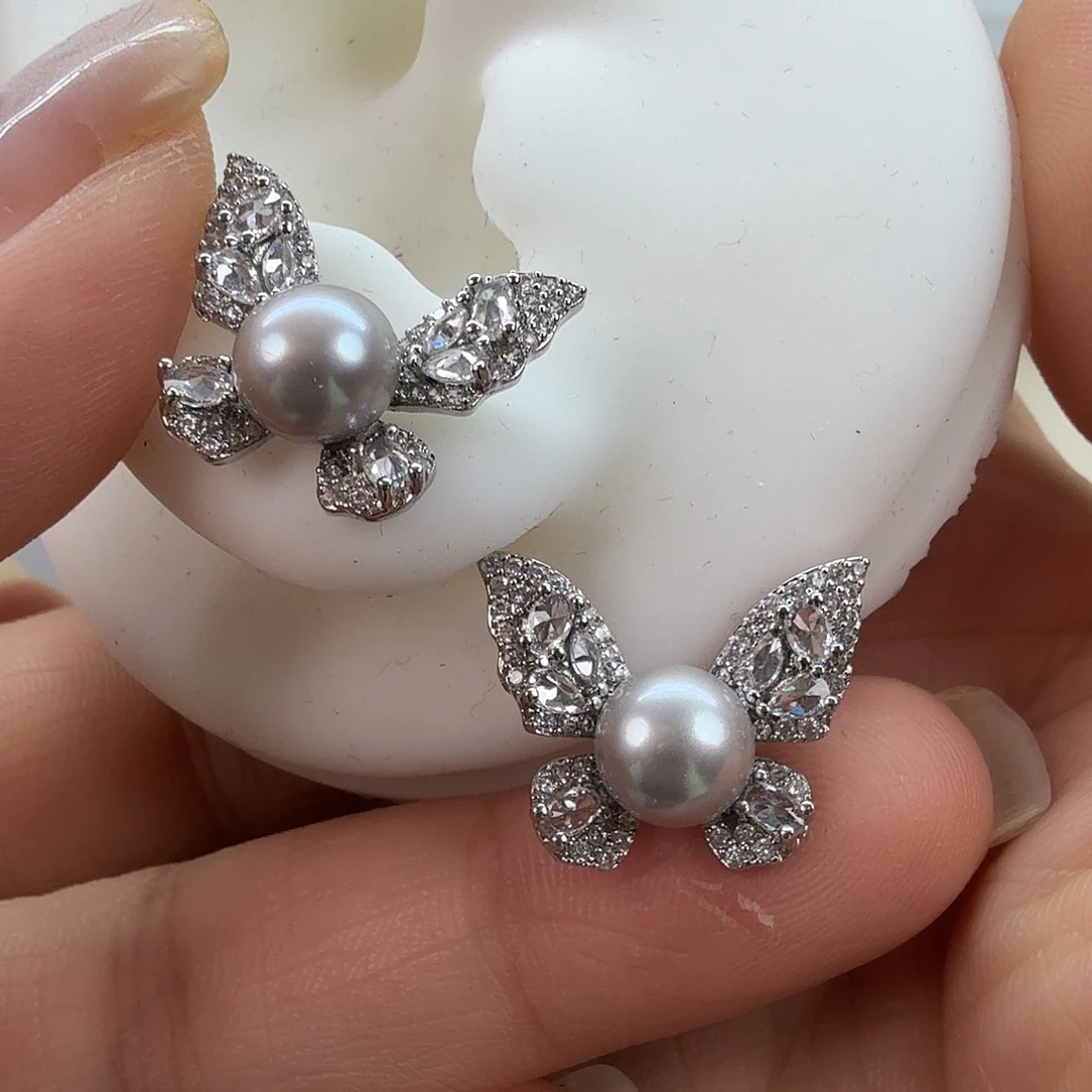 未镶嵌淡水珍珠耳饰