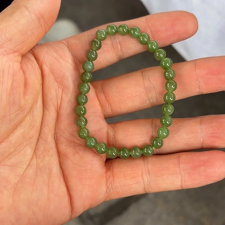 未镶嵌手串和田玉（碧玉）^****^