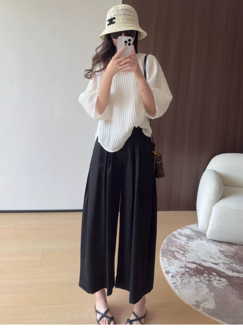 【轻奢小众】桑蚕丝泡泡纱 减龄宽松版上衣