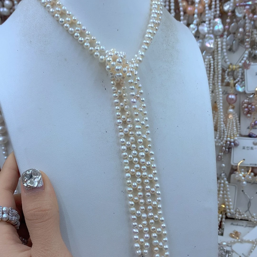 海***x耳饰淡水珍珠银S925镶嵌