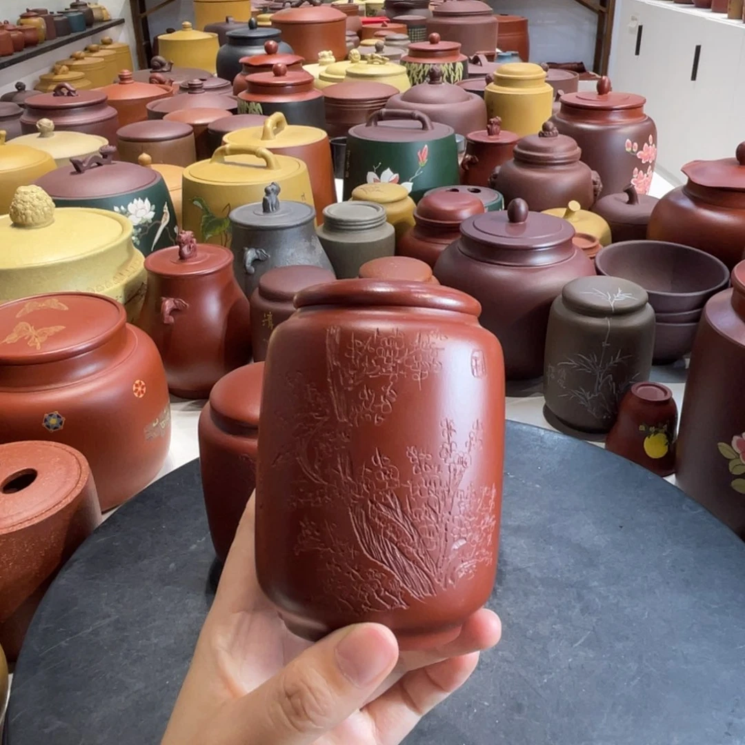 a***a紫砂茶叶罐一两罐子