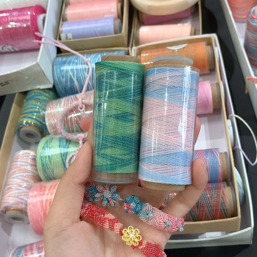 腈纶3股蜡线白桃乌龙、薛宝钗20克