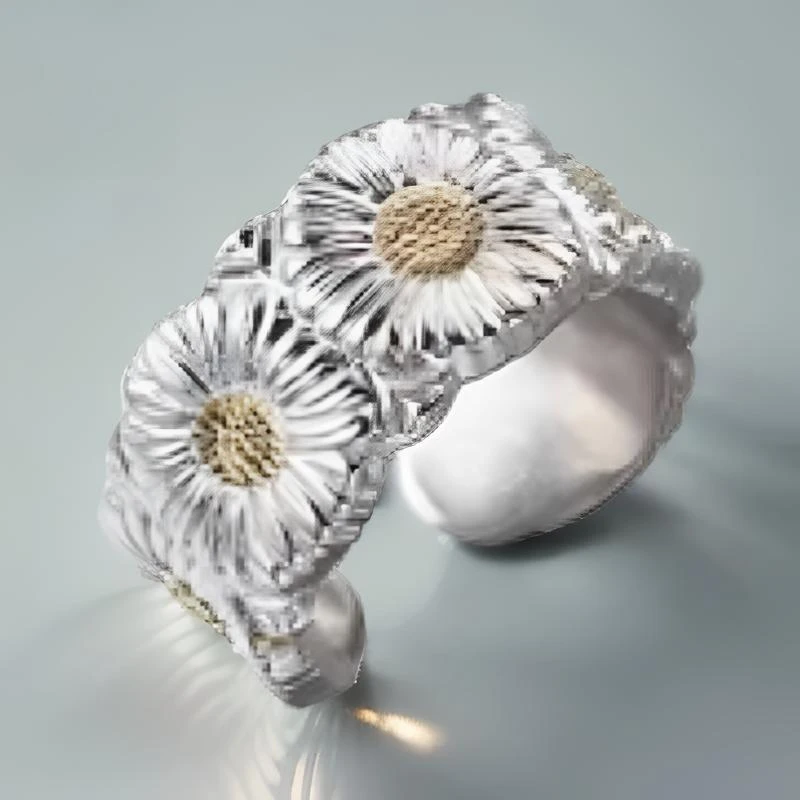 铜合金戒指 fever同款小花戒指女小众设计轻奢夏季韩国ins