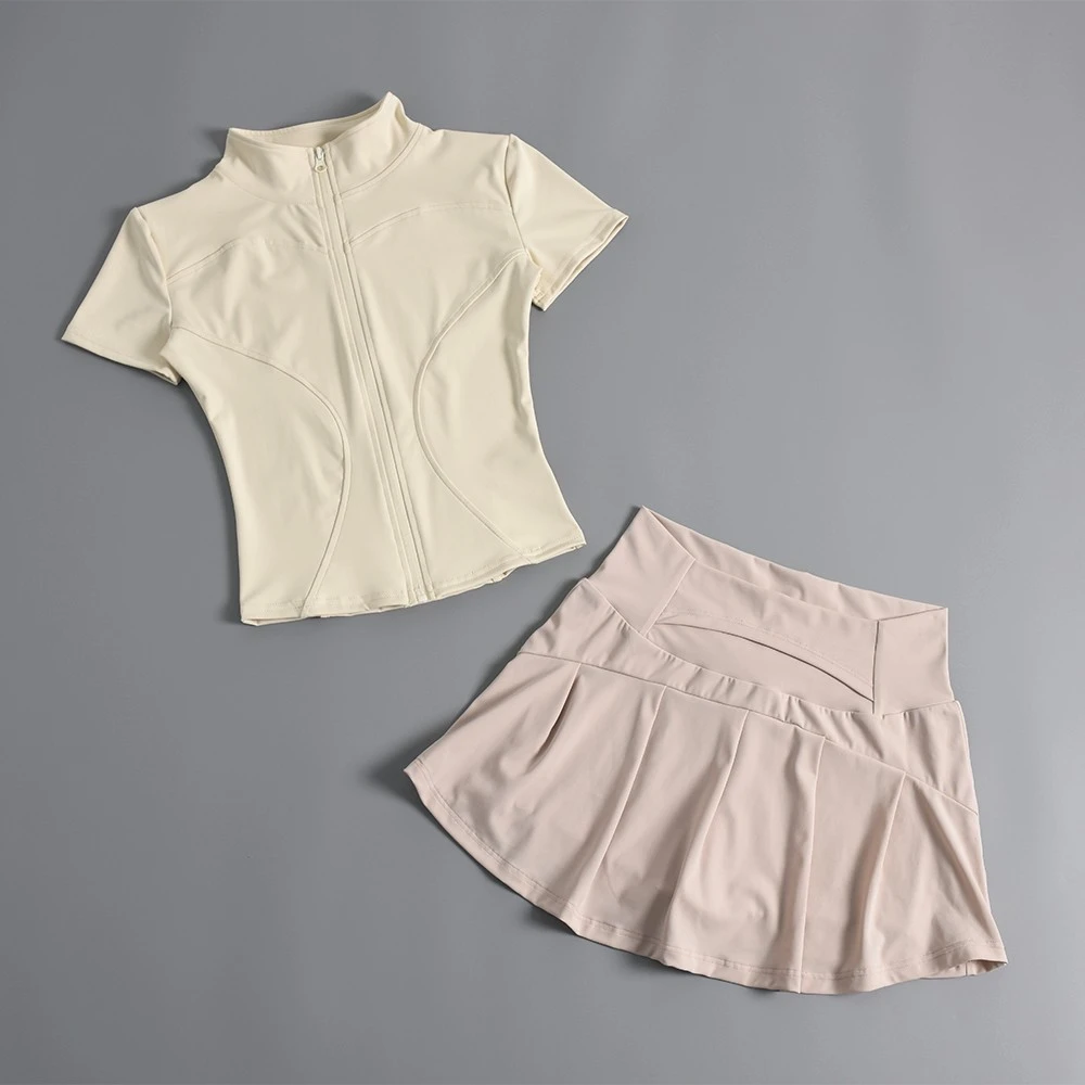 运动服套装女夏季新款速干时尚网红普拉提训练健身跑步专业瑜伽服