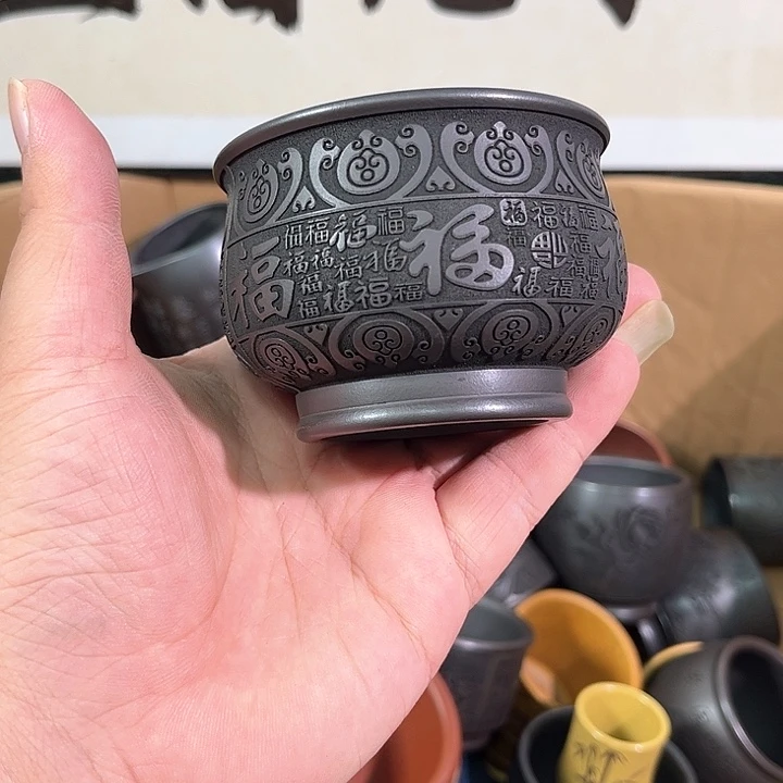 茶杯紫砂全手工紫砂主人杯