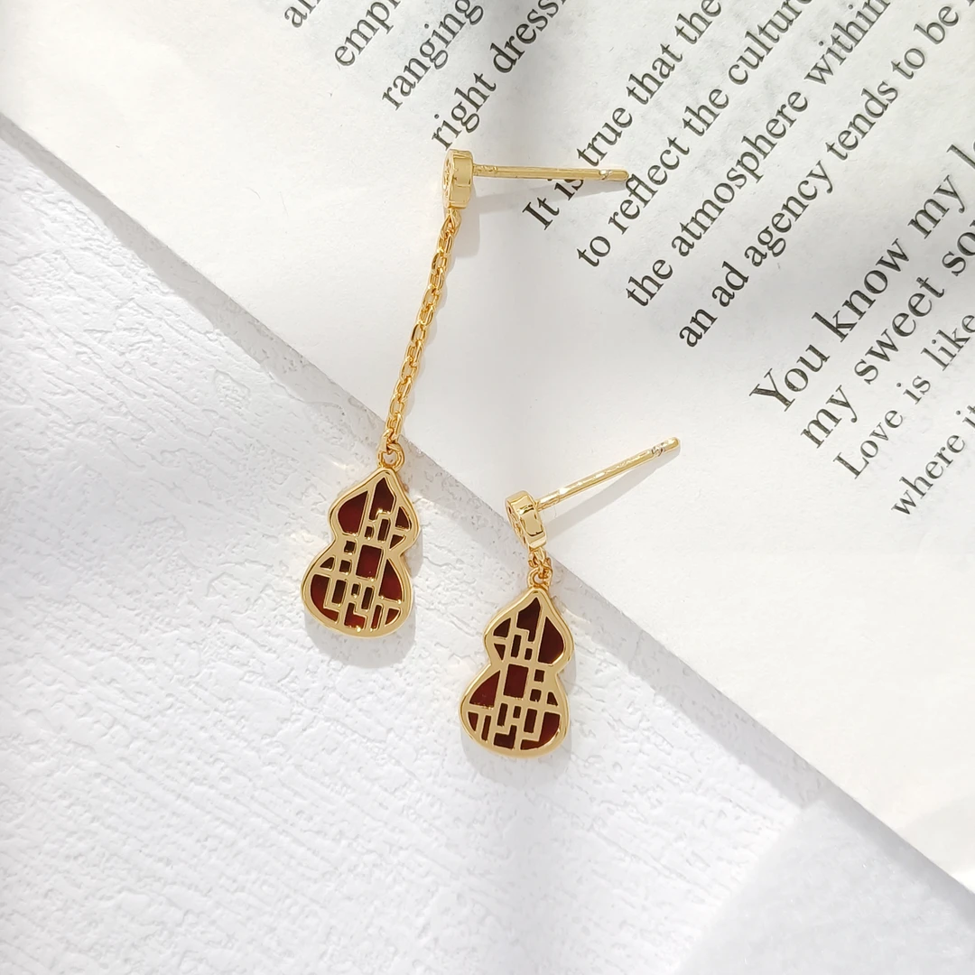 铜合金合成锆石耳饰 YLF-55932 耳饰时尚轻奢气质百搭精致