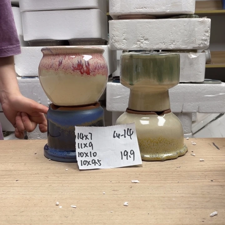 紫砂花盆多肉花盆微瑕14