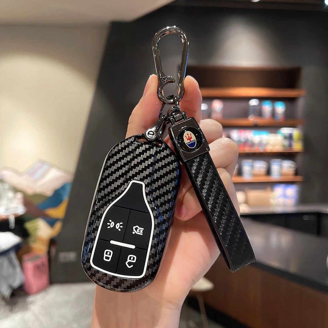 适用玛莎拉蒂钥匙套新莱万特车吉博力levante总裁qt高端车壳包扣