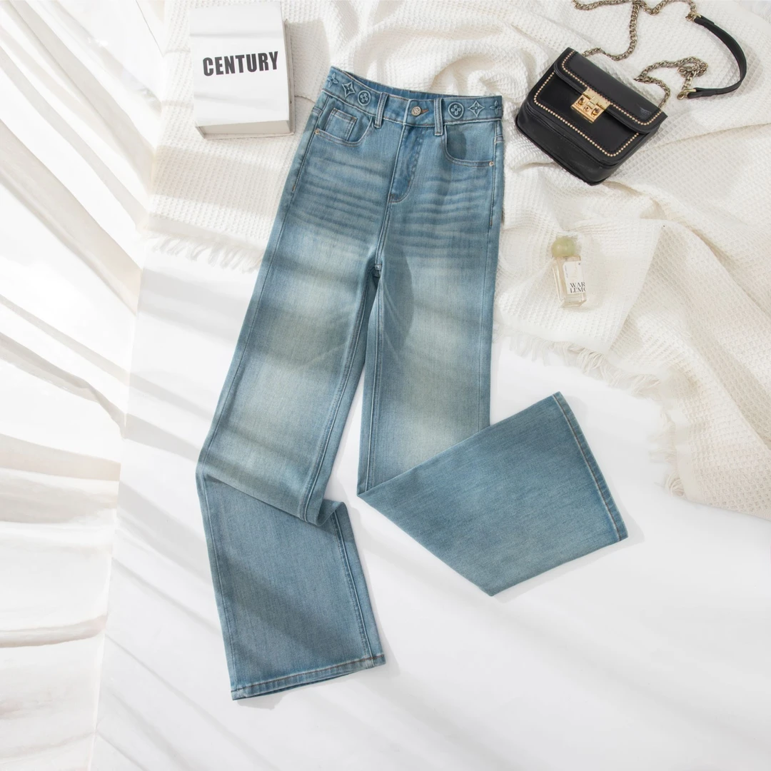 JEANS 绿野仙踪春季新款  时尚经典  显瘦不贴腿 百搭女装筒喇裤