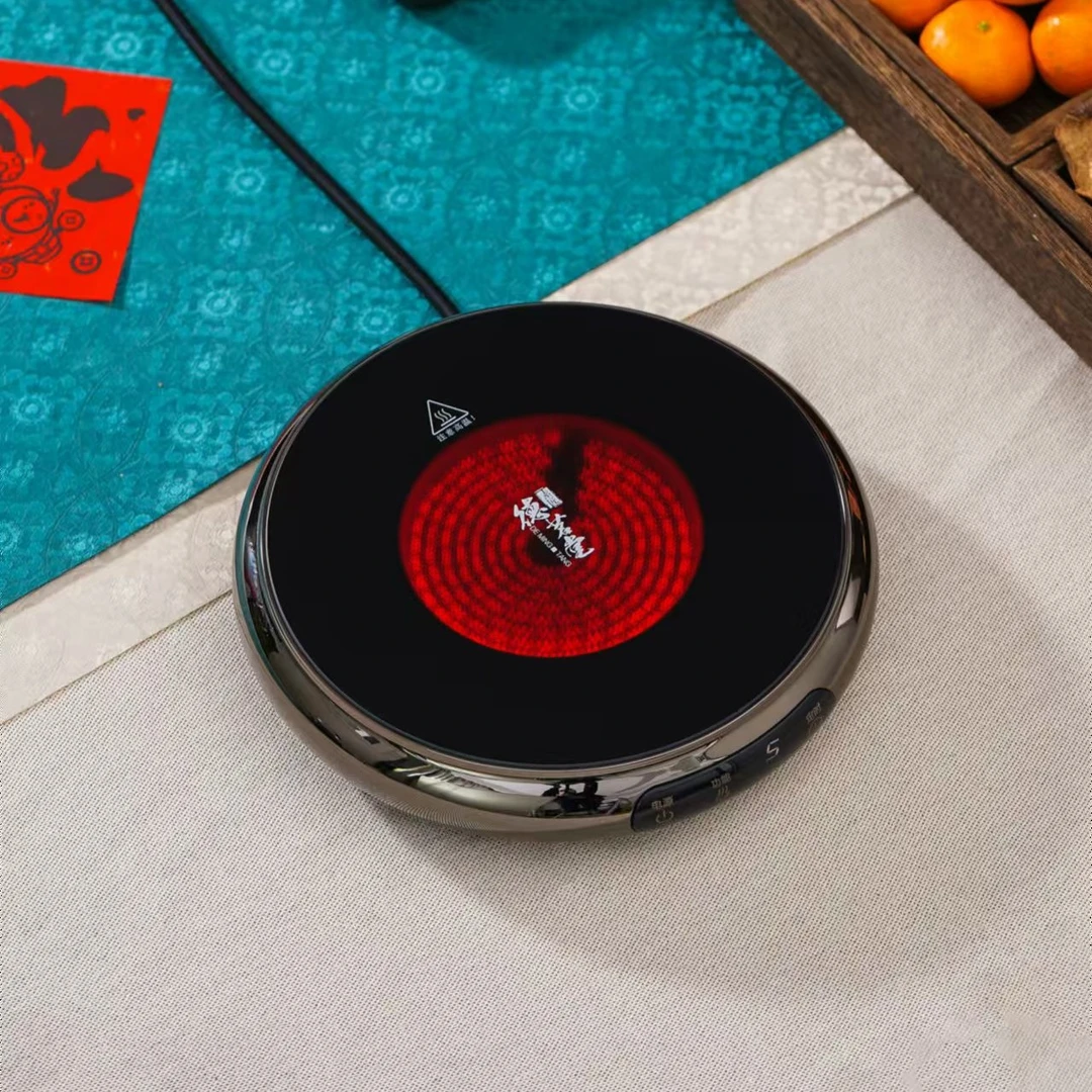 徳名堂超薄合金款电陶炉小型煮茶器定时保温多档调节