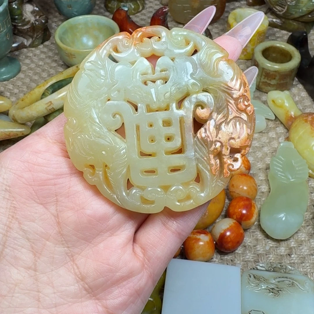 白玉菩提吊坠挂件