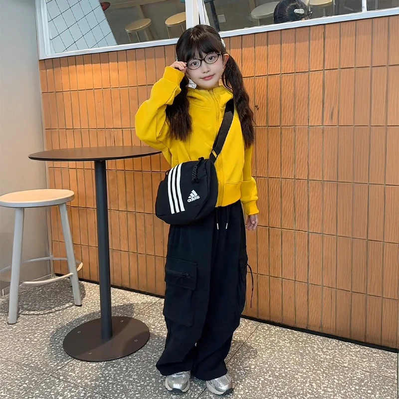 女童春秋款套装2025新款洋气休闲卫衣两件套女大童洋气工装裤秋装