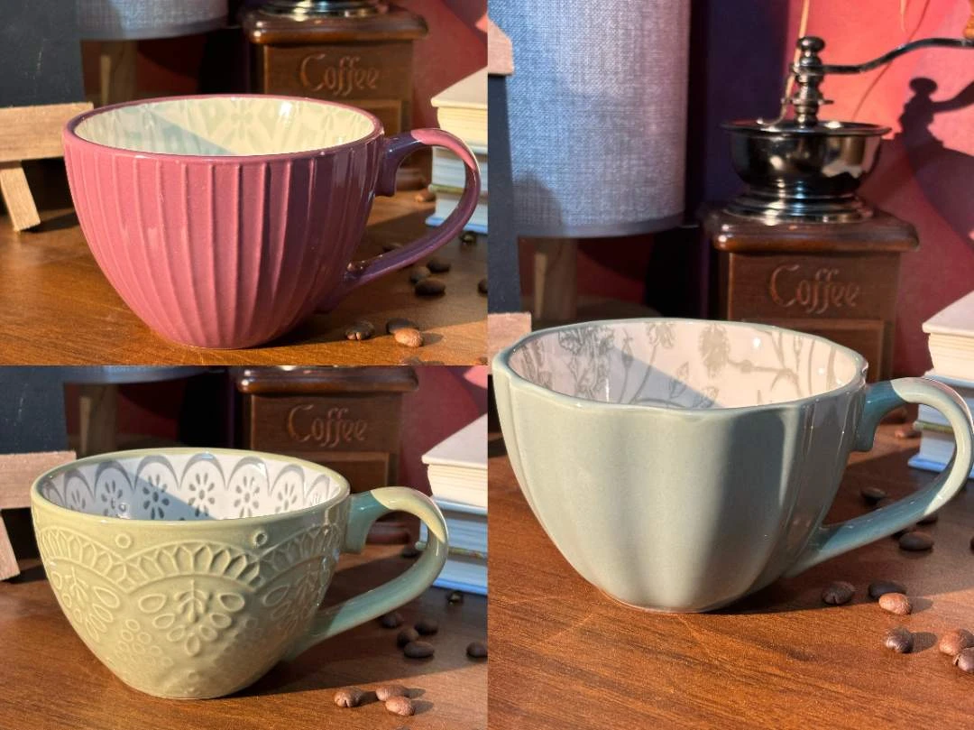 编号A101-A200 陶瓷杯子咖啡杯早餐杯马克杯微瑕