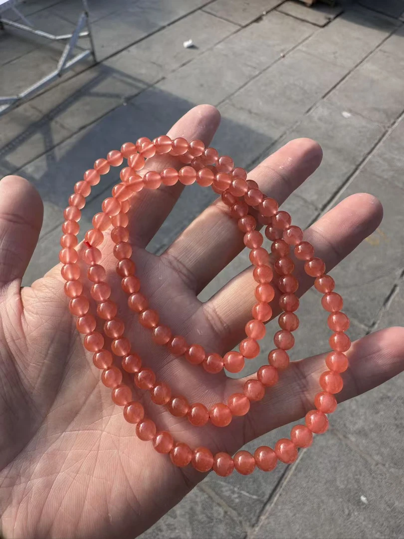 南红玛瑙原矿无优化川料樱桃红冰粉色。多样性拍一发一