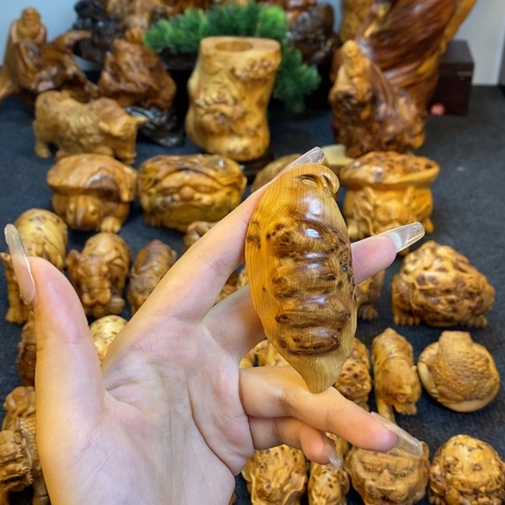 柏木扁豆手把件手把件