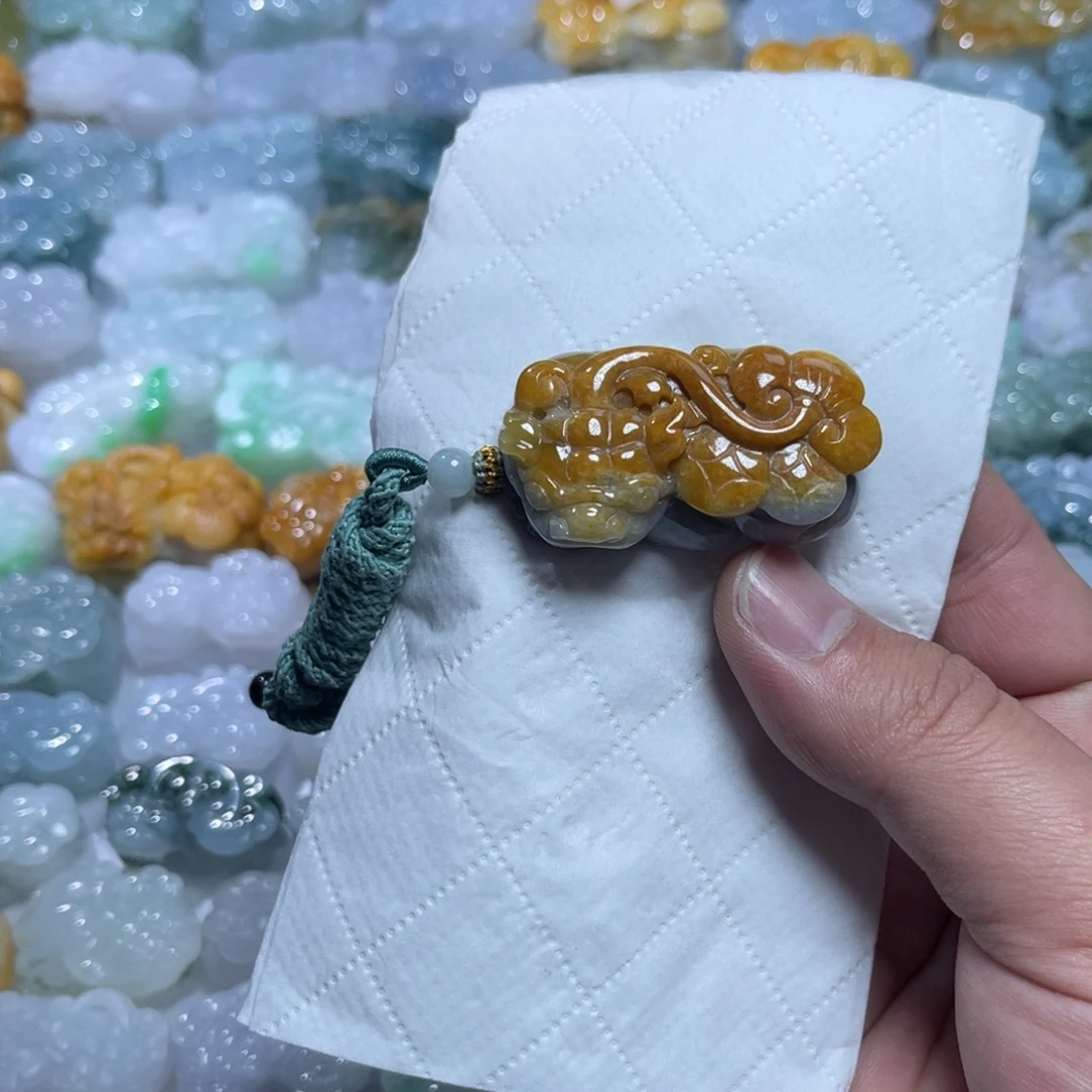 翡翠未镶嵌颈饰天然