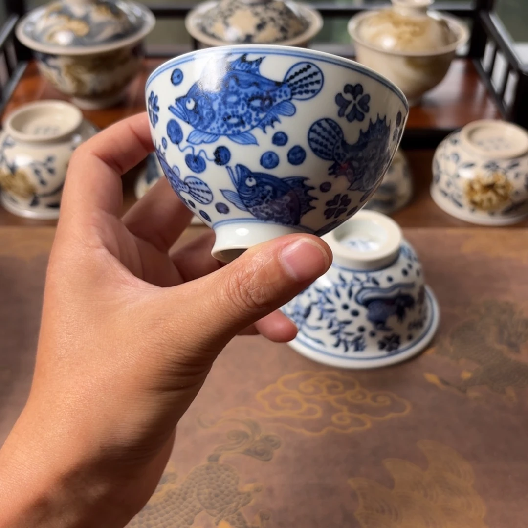 摆件景德镇手绘茶器