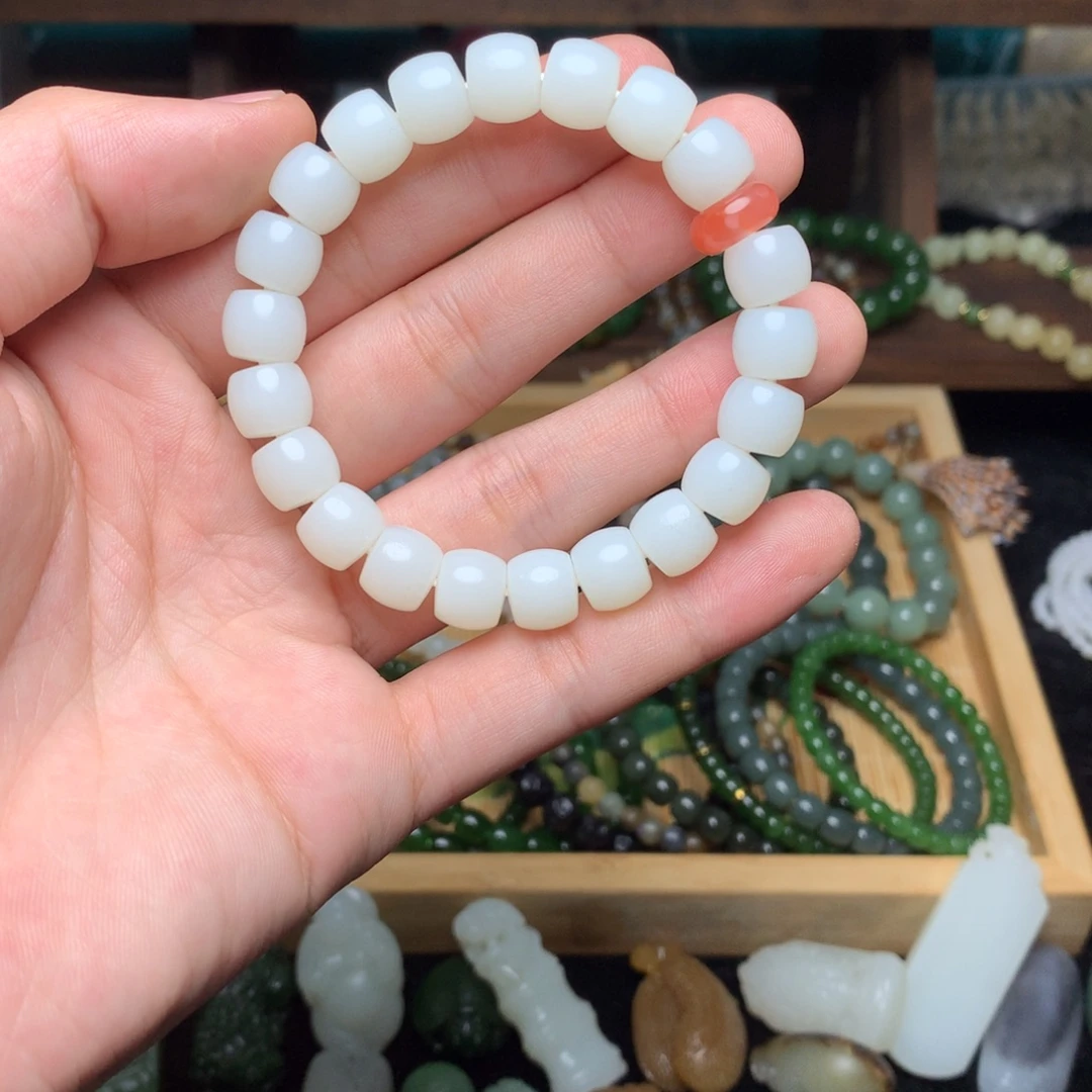 和田玉未镶嵌手链