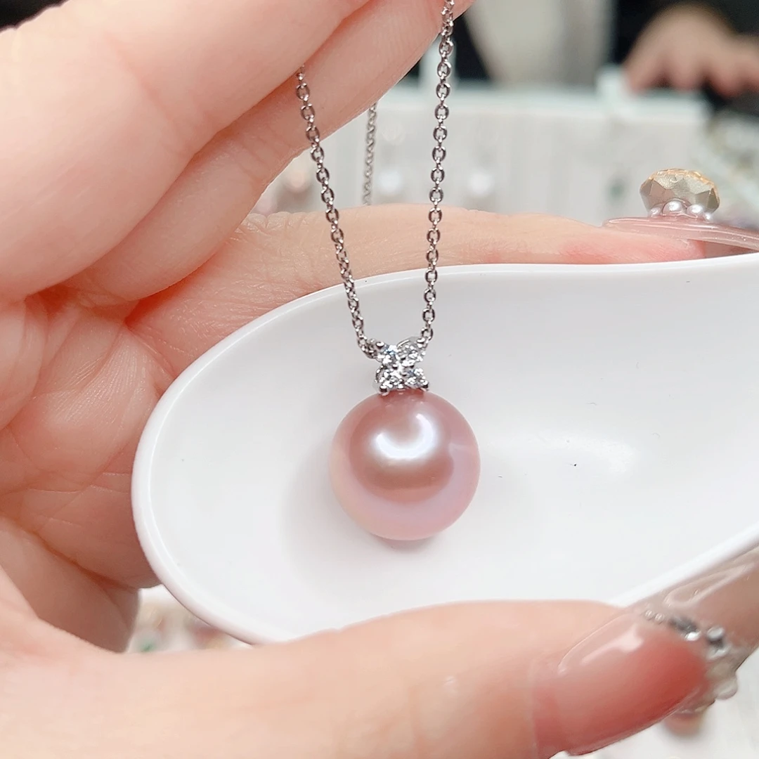合金淡水珍珠吊坠(赠链)