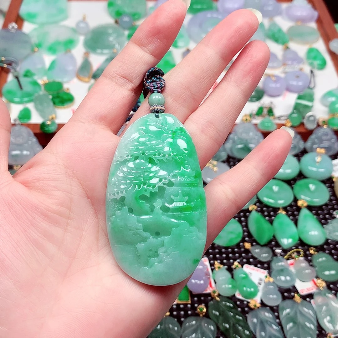 翡翠未镶嵌吊坠(不含链)