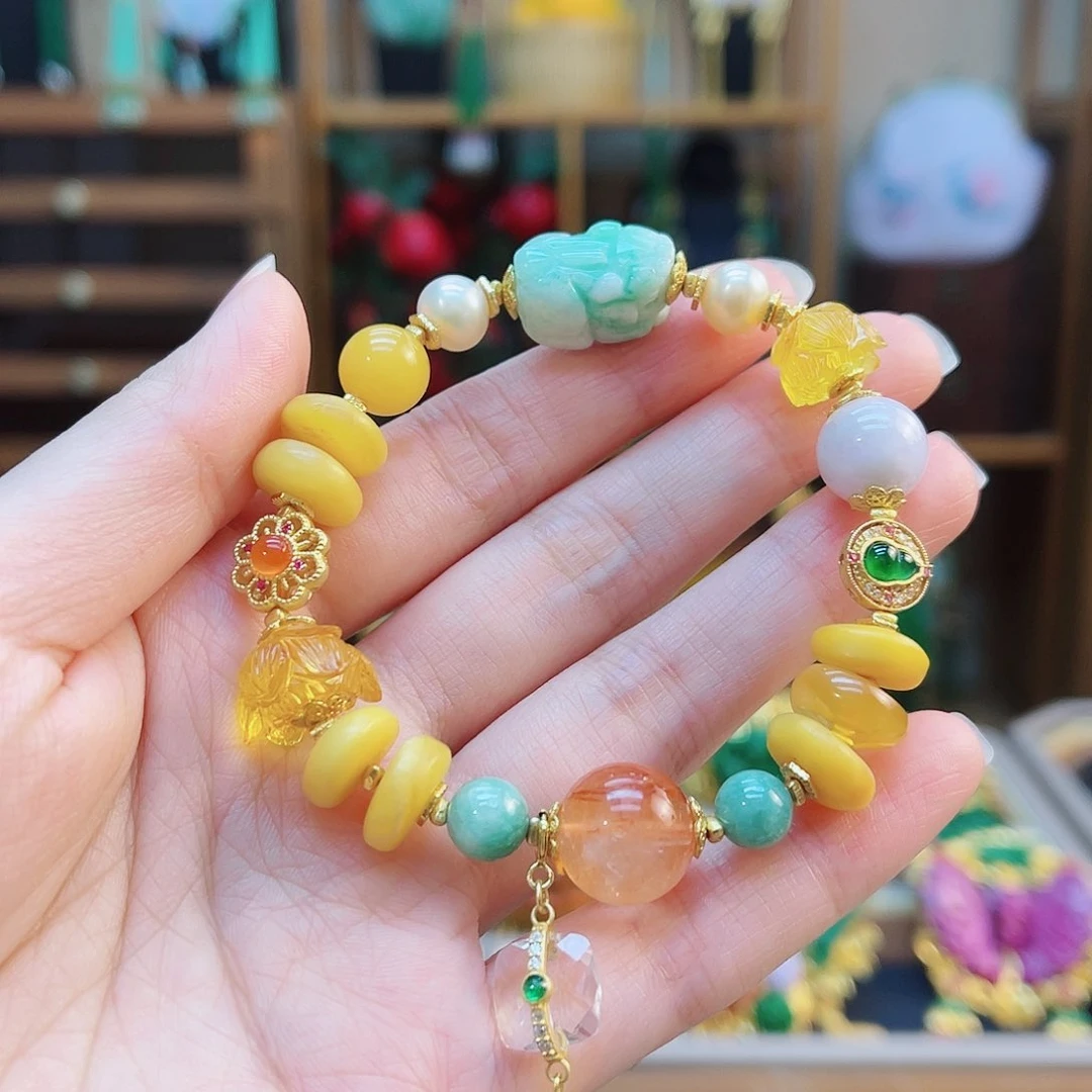 手链蜜蜡合金48小时鉴赏期1