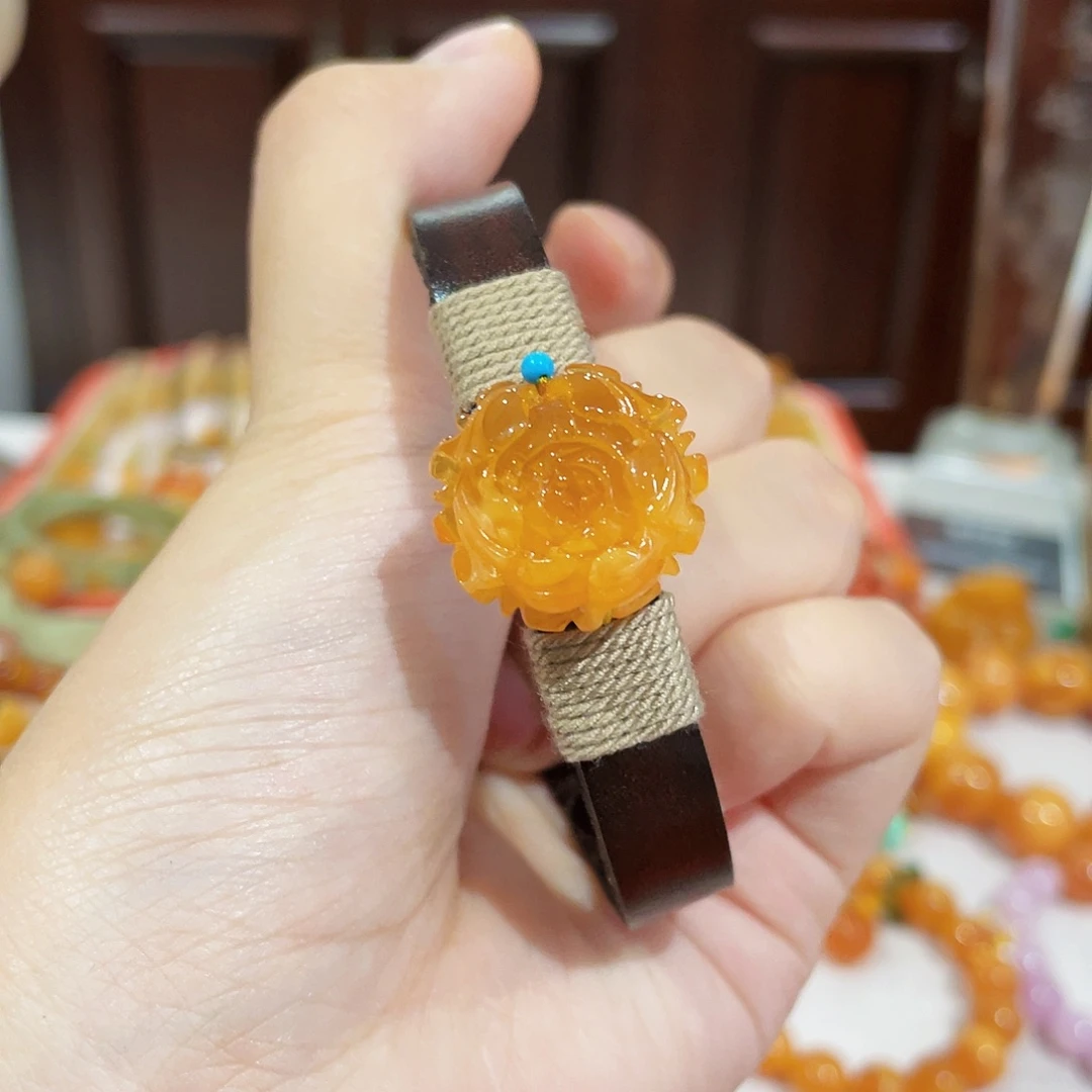 蜜蜡未镶嵌手链手串