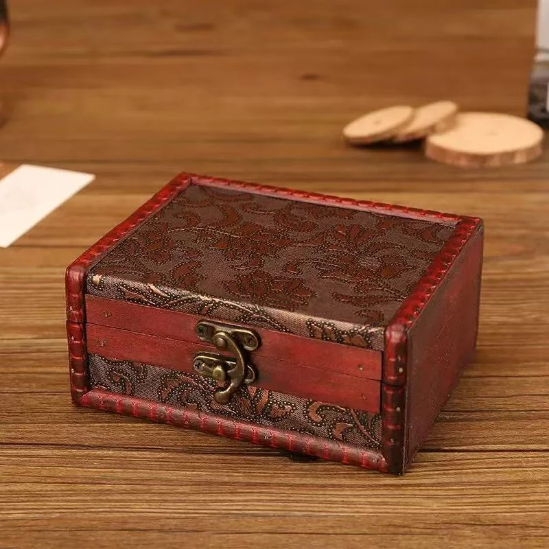 锭复古精美小木箱