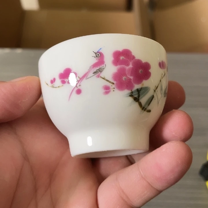 摆件陶瓷01景德镇翠竹红梅