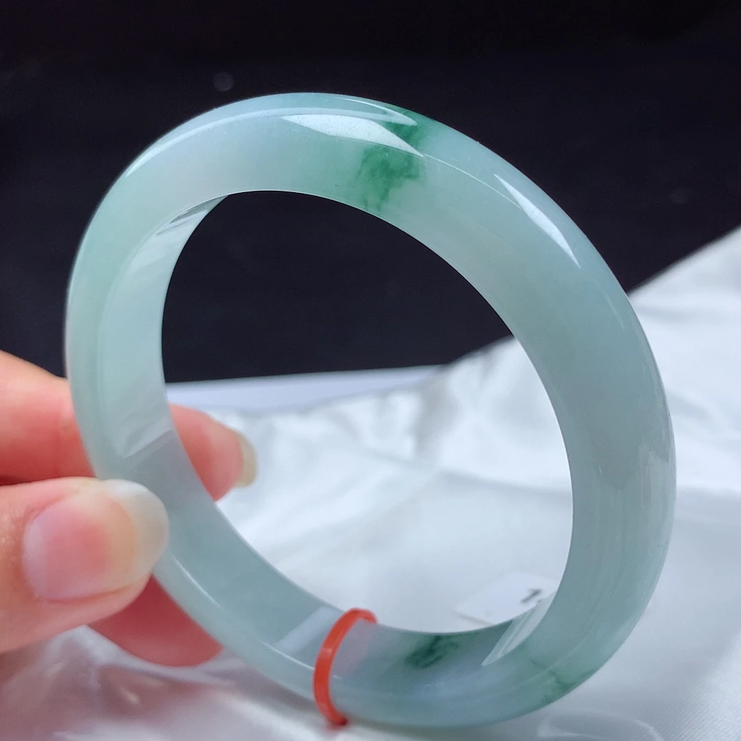 未镶嵌手镯翡翠58圈48小时鉴赏s1424