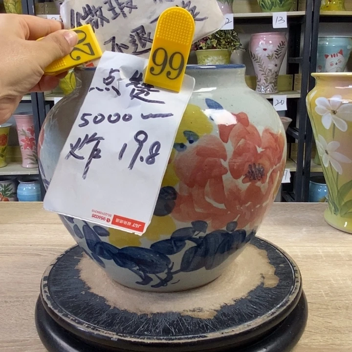 景德镇高温陶瓷花盆