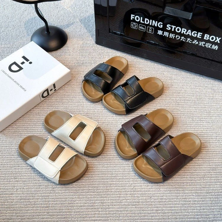 品牌韩版休闲儿童拖鞋室外厚底中大童沙滩鞋女童一字拖夏季凉拖鞋