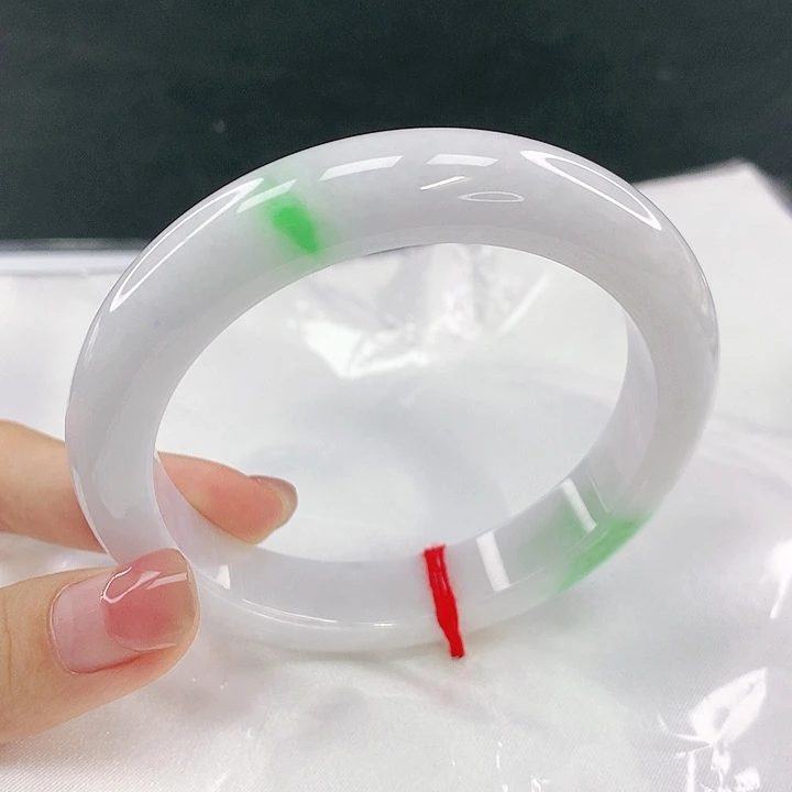 翡翠未镶嵌手镯圈59，40123