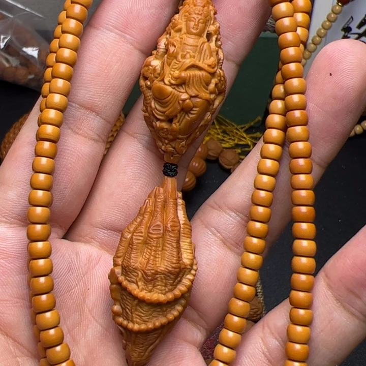 猴头核桃吊坠啦啦啦