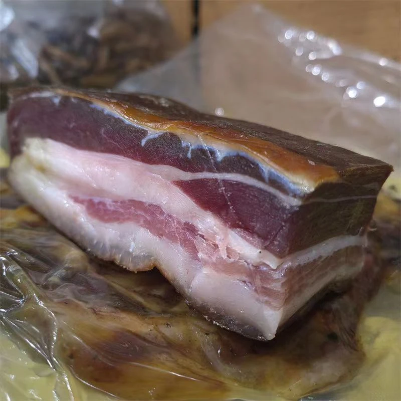 高山本地烟熏腊五花肉柏树烟熏
